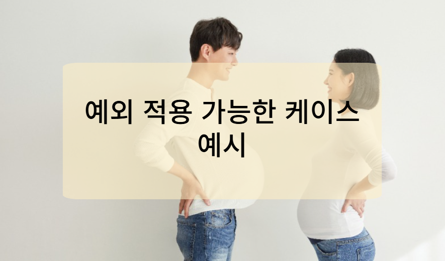 예외 적용 가능한 케이스 예시