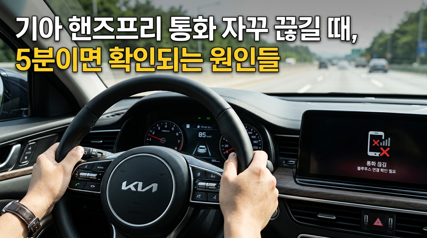 기아 핸즈프리 통화 끊김 원인 8가지와 해결 순서 (워치&middot;이어버즈 충돌 포함)