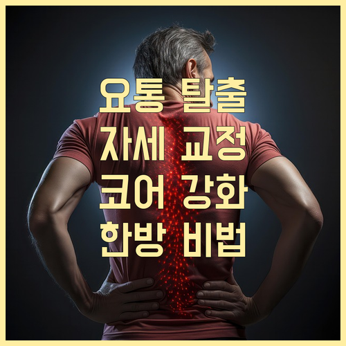 바른 자세와 코어 강화로 요통 탈출 