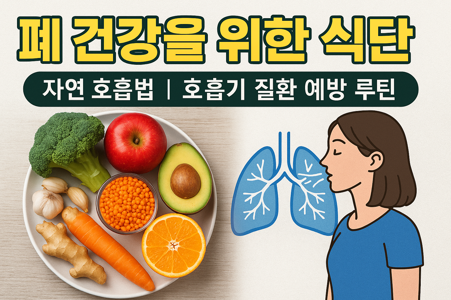 폐 건강을 위한 식단과 자연 호흡법 ❘ 호흡기 질환 예방 루틴