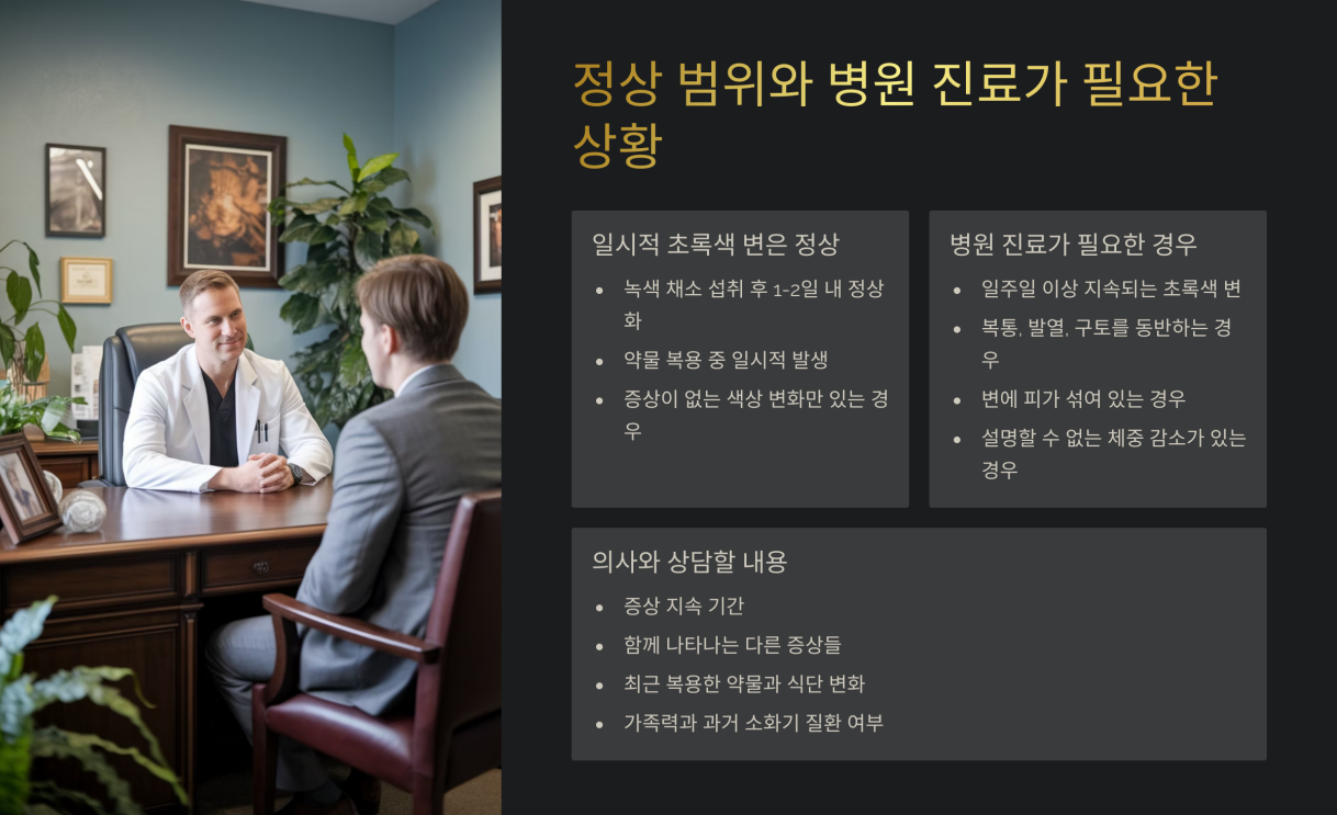 초록색 변이 나는이유 7