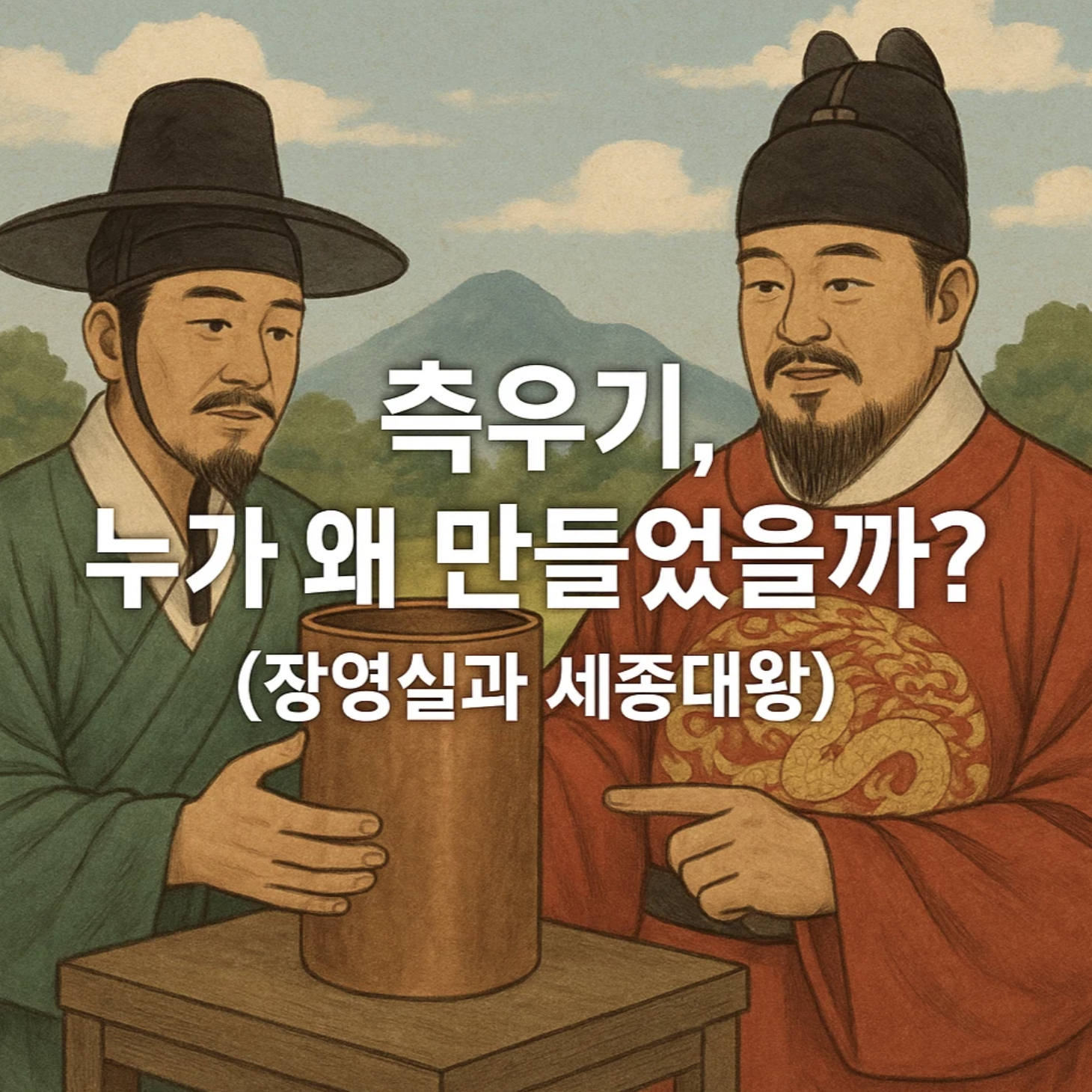 측우기, 누가 왜 만들었을까? (장영실과 세종대왕)