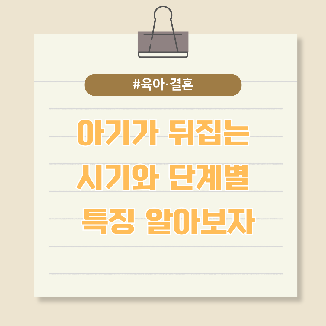 아기가 뒤집는 시기와 단계별 특징에 대해 알아보자