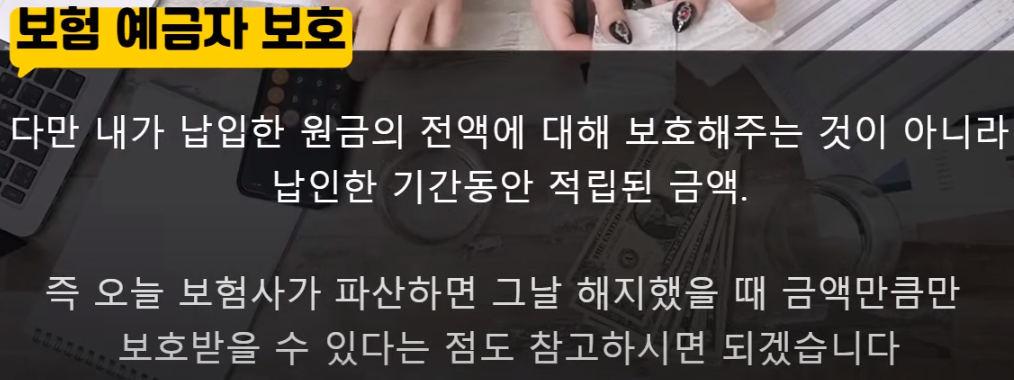 보험의 예금자 보호