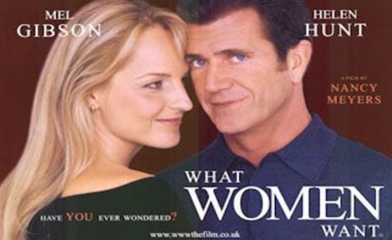 남자주인공인 멜깁슨과 여자주인공인 헬렌헌트가 나란히 서있다 멜깁슨은 앞을 쳐다보고 있고 헬렌 헌트는 그런 멜깁슨을 응시하고 있다.