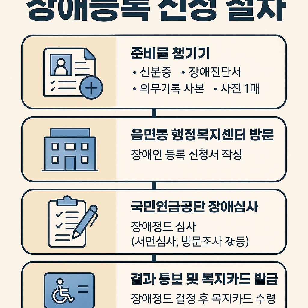 장애등급 신청절차