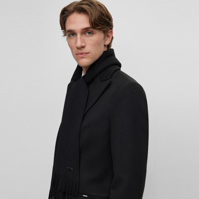 BOSS 보스 버진울 라셀 니트 스카프50495340 001