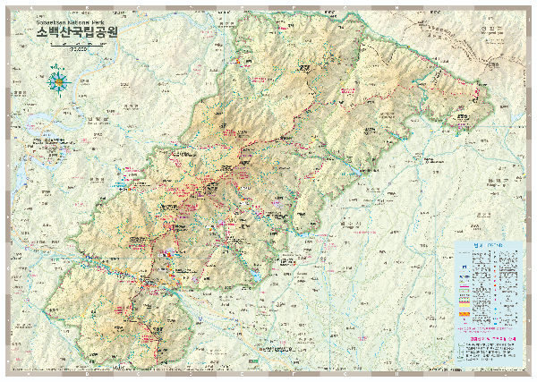 소백산지도