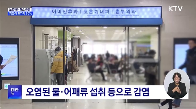 겨울철 노로바이러스 급증