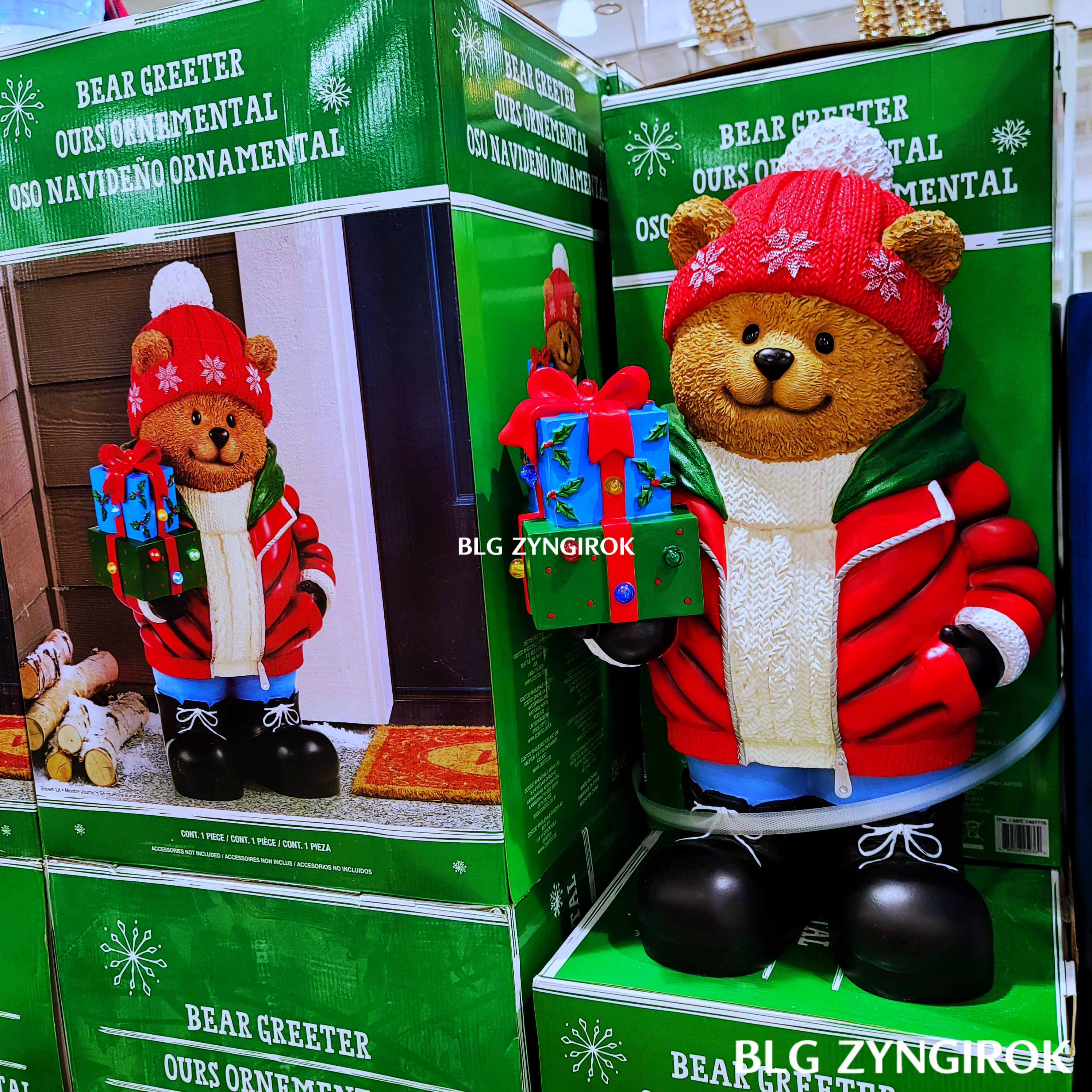 크리스마스-선물상자를-든-브라운-베어모습이다.