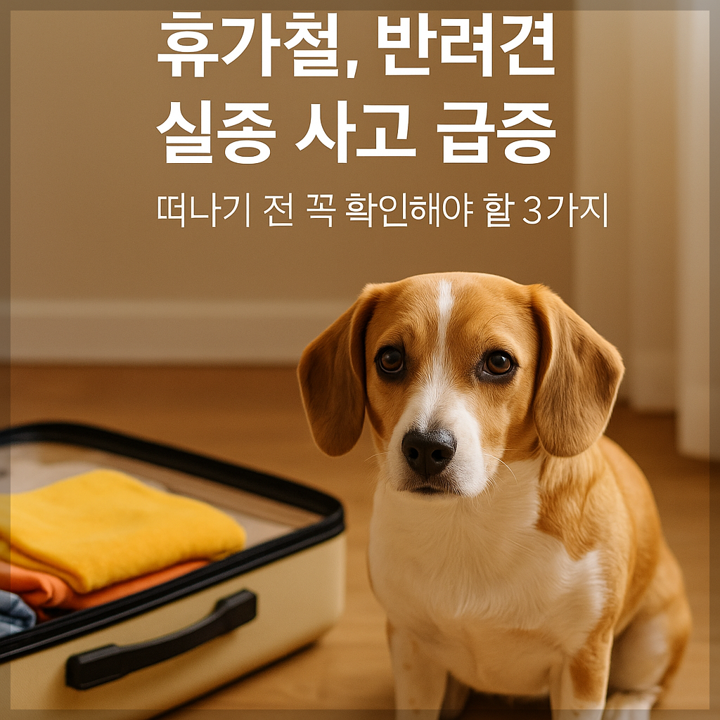 휴가철, 반려견 실종 사고 급증 ❘ 떠나기 전 꼭 확인해야 할 3가지