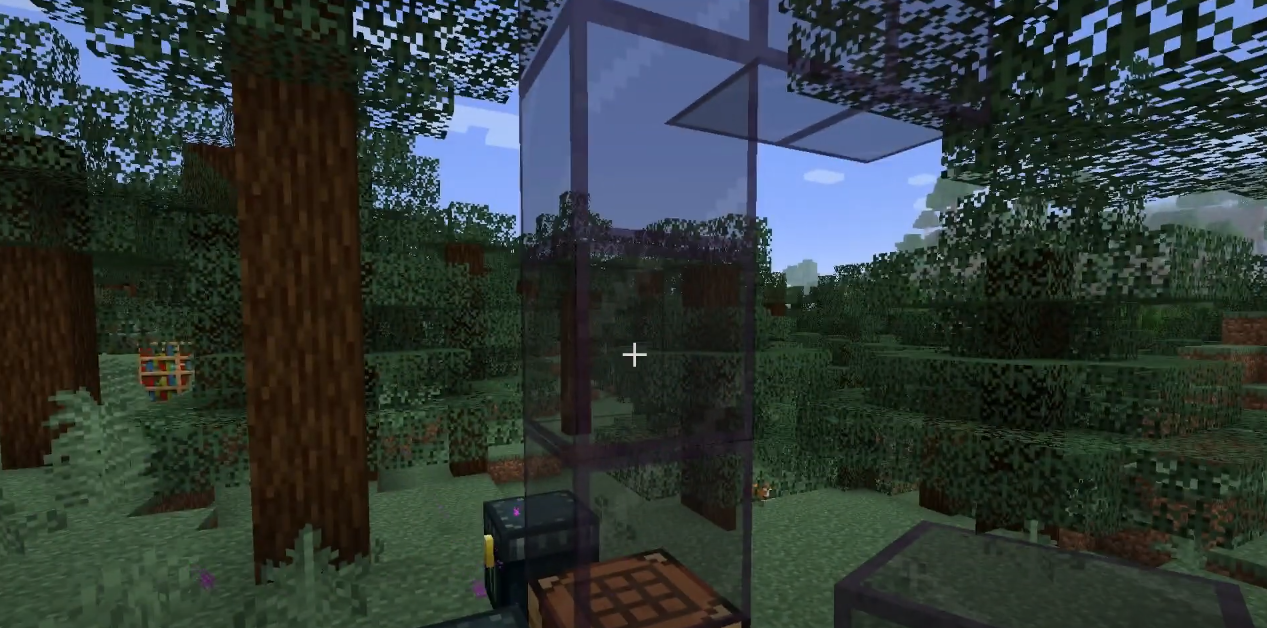 마인크래프트 차광 유리 조합법, 사용법