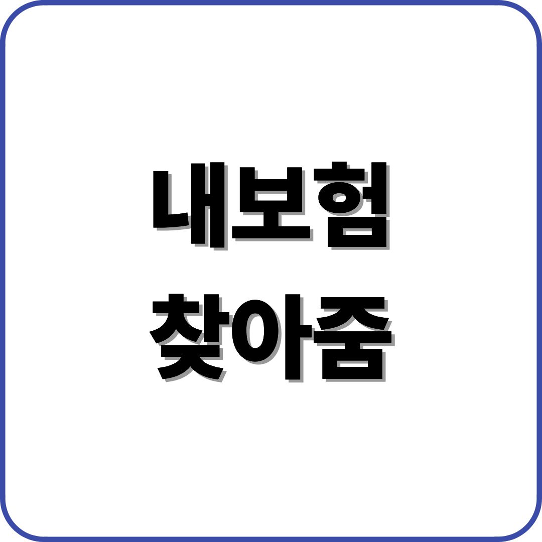내보험 찾아줌