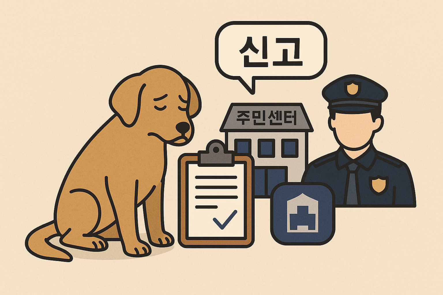 개의 죽음, 신고가 필요한 경우와 그렇지 않은 경우의 이미지