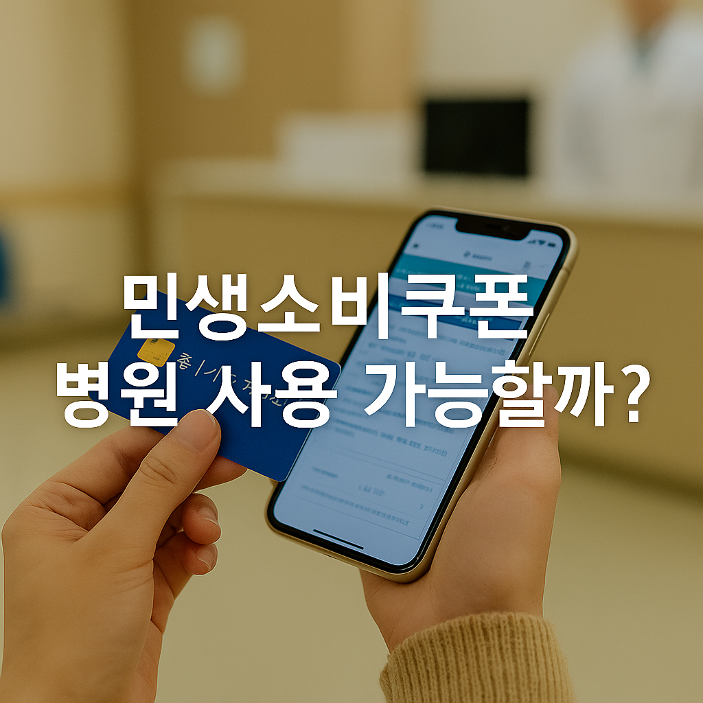 민생소비쿠폰-병원-사용-가능할까?