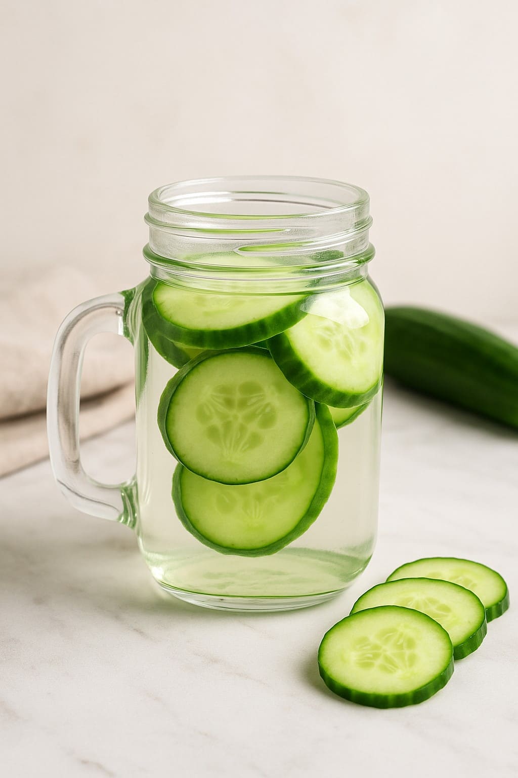 오이가 들어간 디톡스 워터