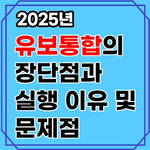 유보통합의 장단점과 실행 이유 및 문제점