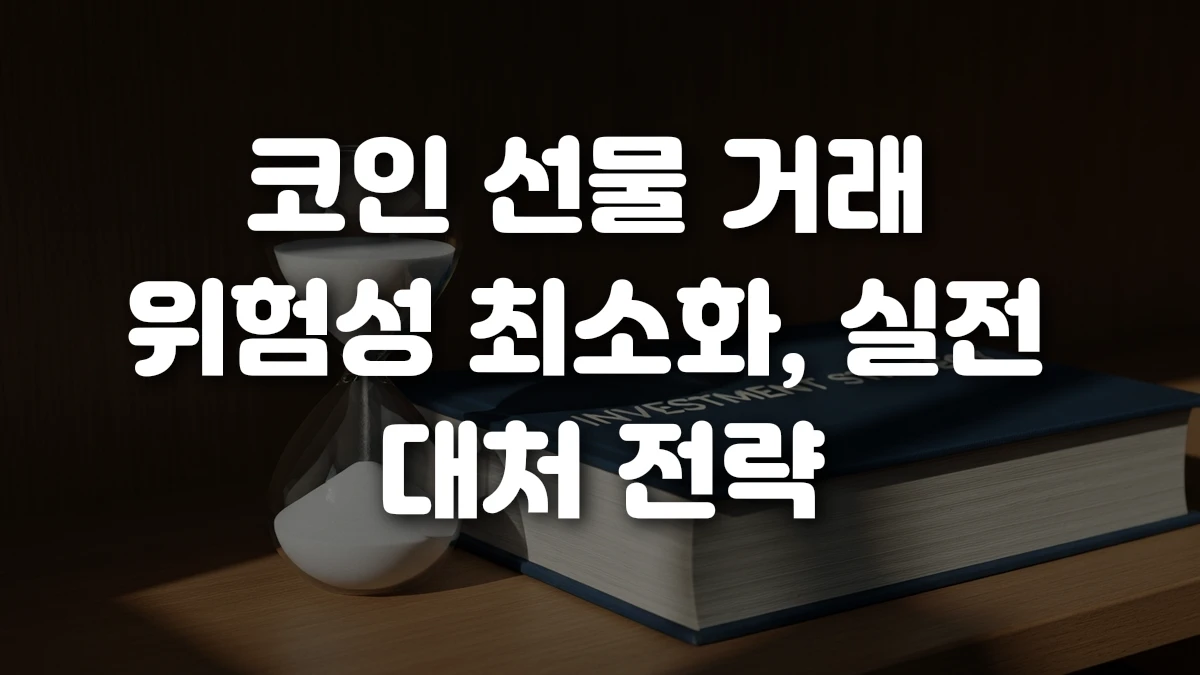 코인 선물 거래 위험성 최소화 실전 대처 전략