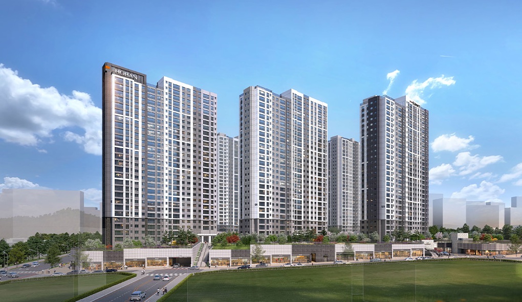 인천 검단신도시 AB19블럭 호반써밋 전경