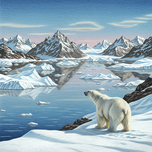 북극사진 과 북극곰