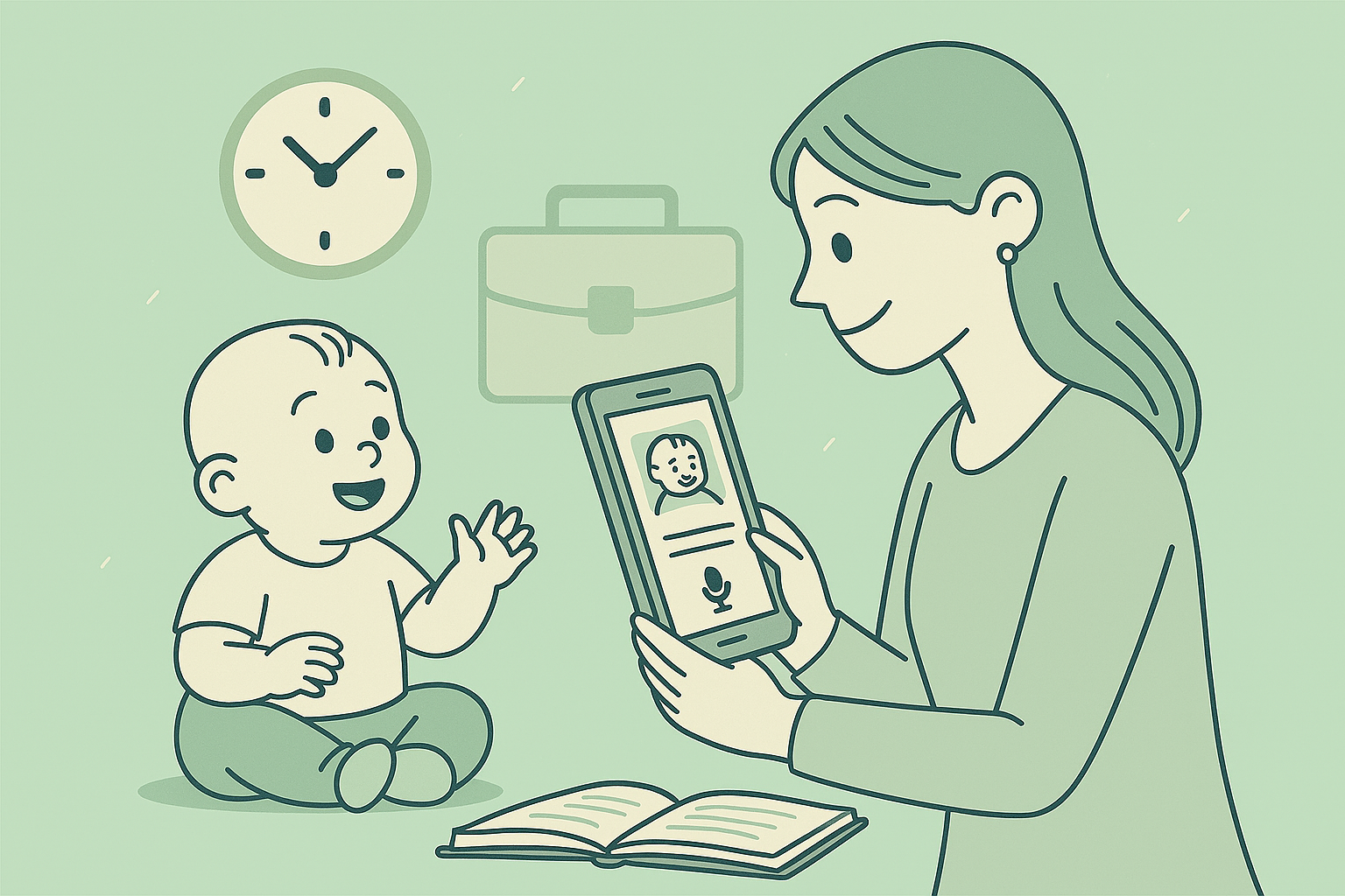 바쁜 하루 속에서도 육아를 기록하는 워킹맘의 스마트 루틴