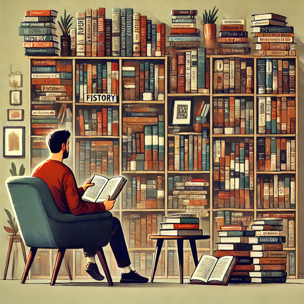 다양한 장르의 책을 읽는다