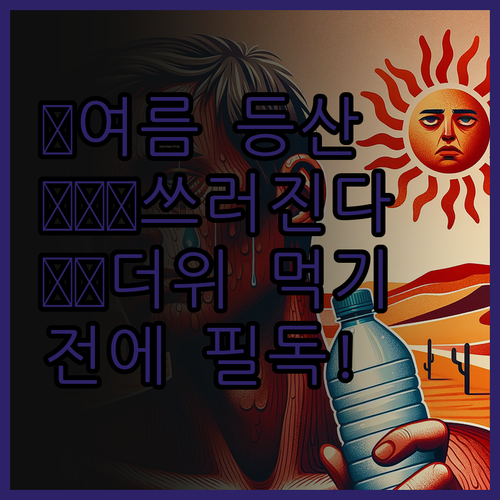 ☀️여름 등산, 🥵더위 먹고 😵💫쓰