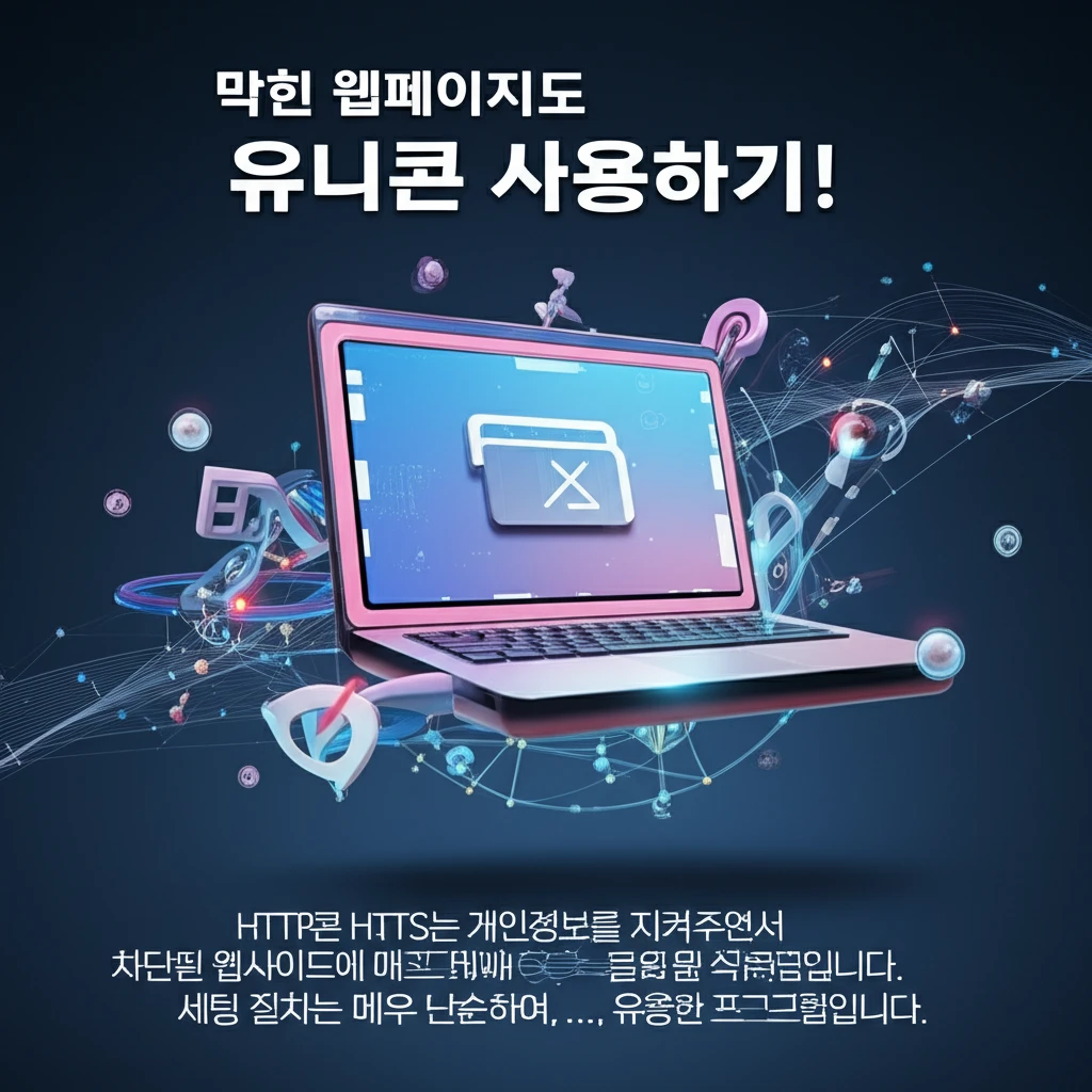 인터넷 사이트 차단 해결법 유니콘 H..