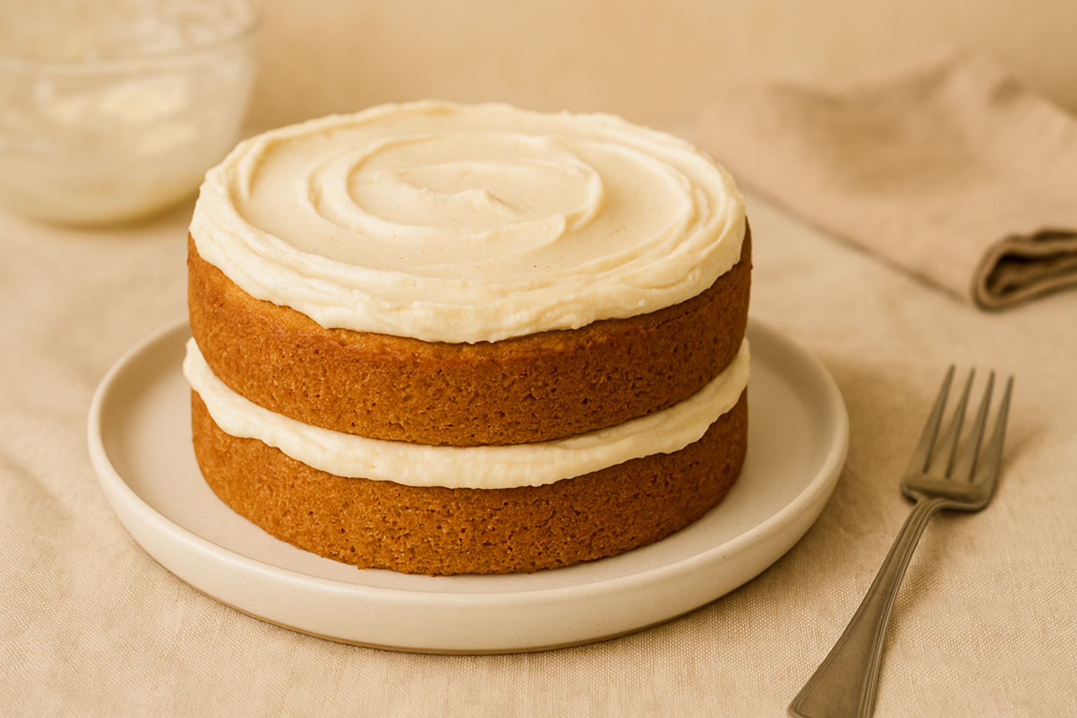 비건 바닐라 케이크