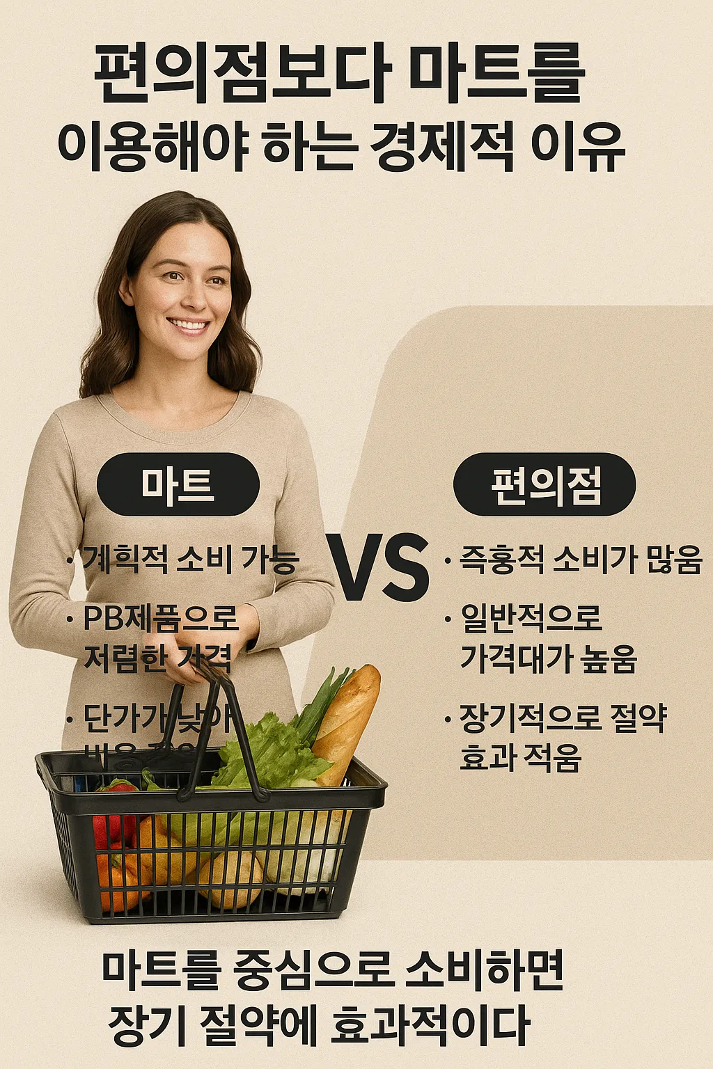 편의점 대신 마트 이용해 절약하기