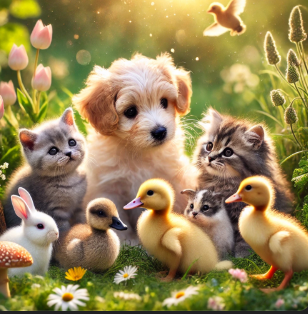 새끼 동물을 보는 꿈 해석