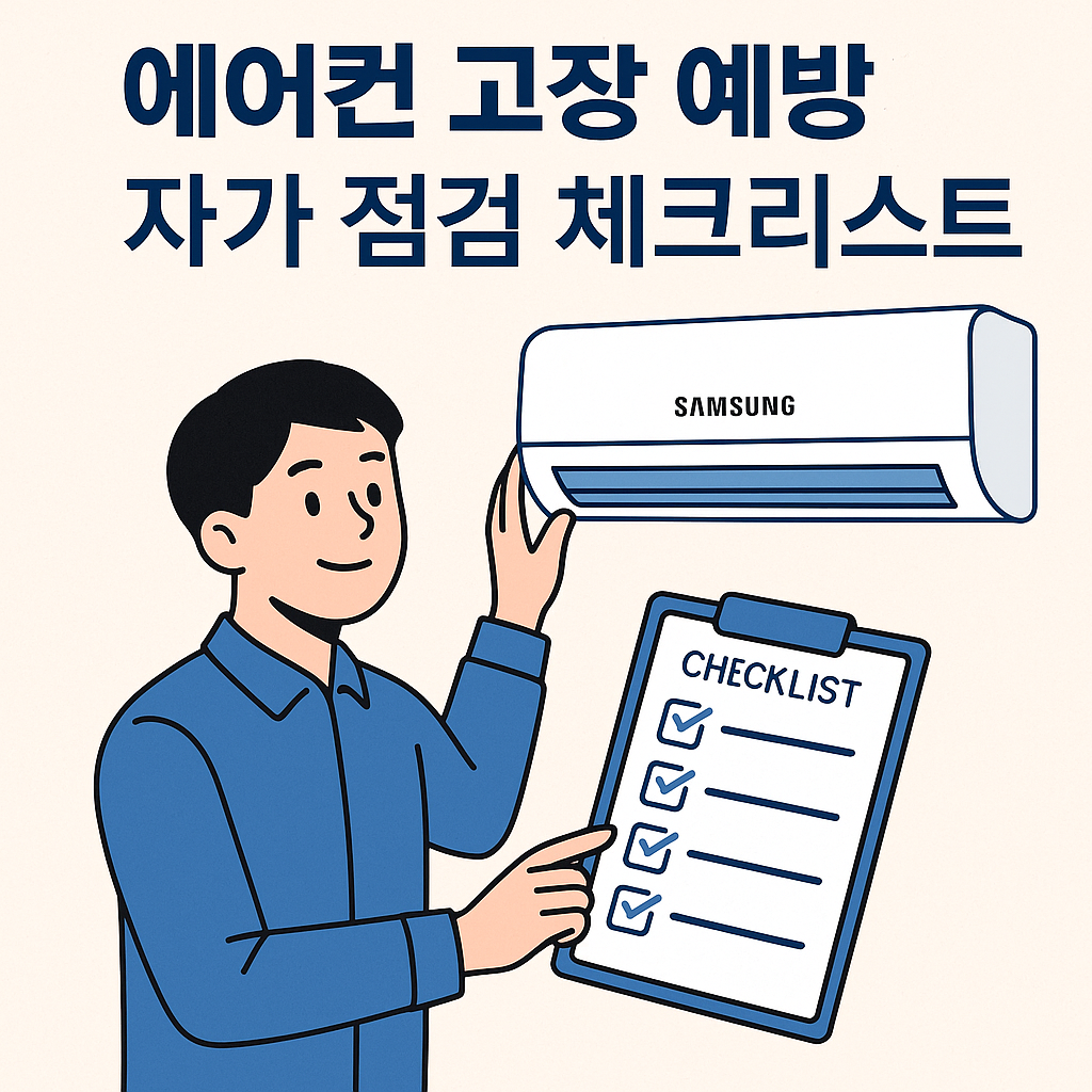 삼성 에어컨 고장 예방을 위한 자가 점검 체크리스트 안내