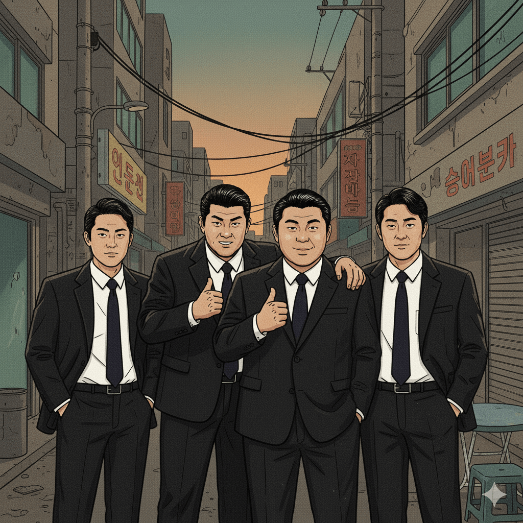 조폭 코미디 영화 속 인물들