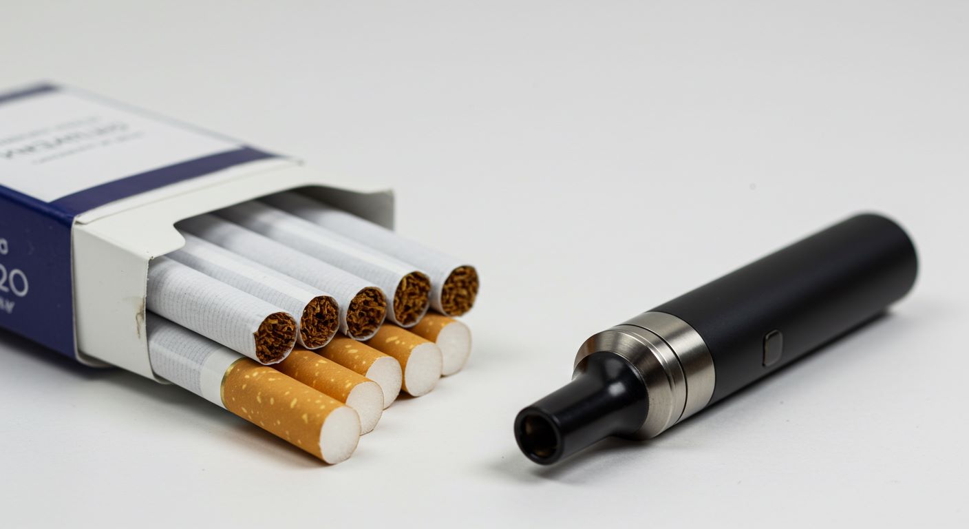 일반담배 전자담배 사진