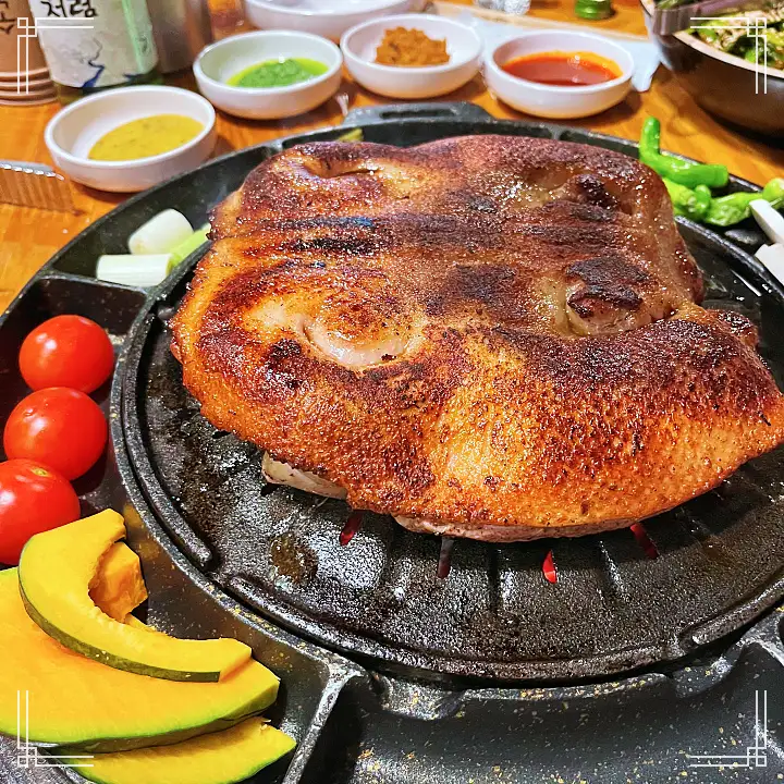 진심 가득 건강 담은 맛 경기 구리 맛집 추천 생방송투데이 숯 불판 오리구이 오늘방송 리얼 맛집