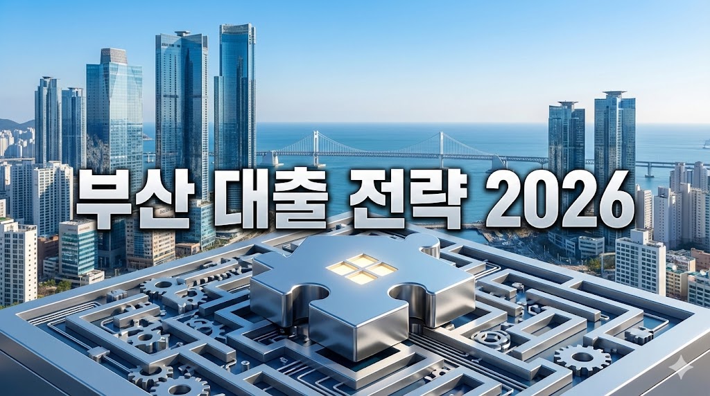 부산 해운대 마린시티와 광안대교 배경의 2026년 부동산 대출 전략 썸네일 이미지