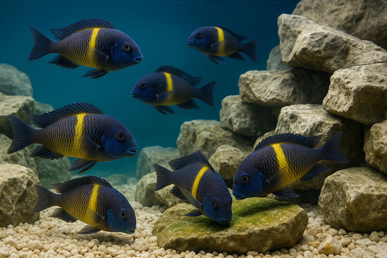 탕가니카 탕어의 대표적인 종 트로페우스의 사진