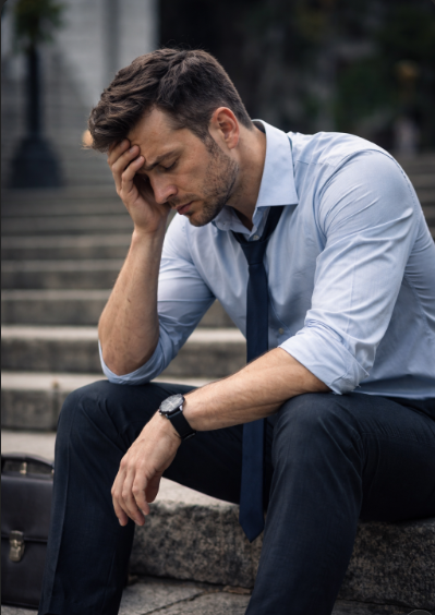 번아웃, 남성 관련 이미지