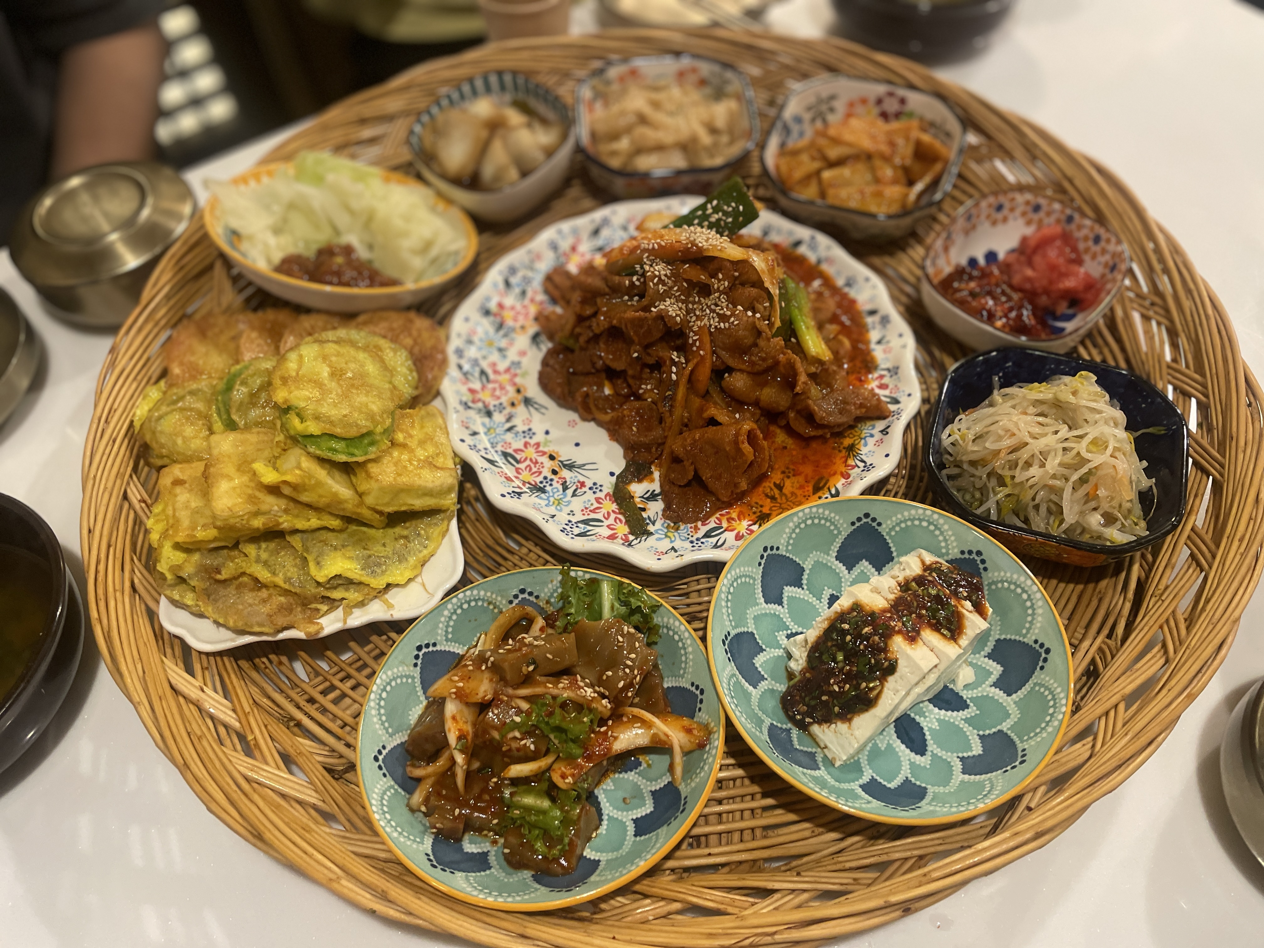 조선초가 한끼의 한상차림 메뉴