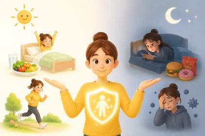 생활 리듬에 따른 면역력 변화 설명 이미지6