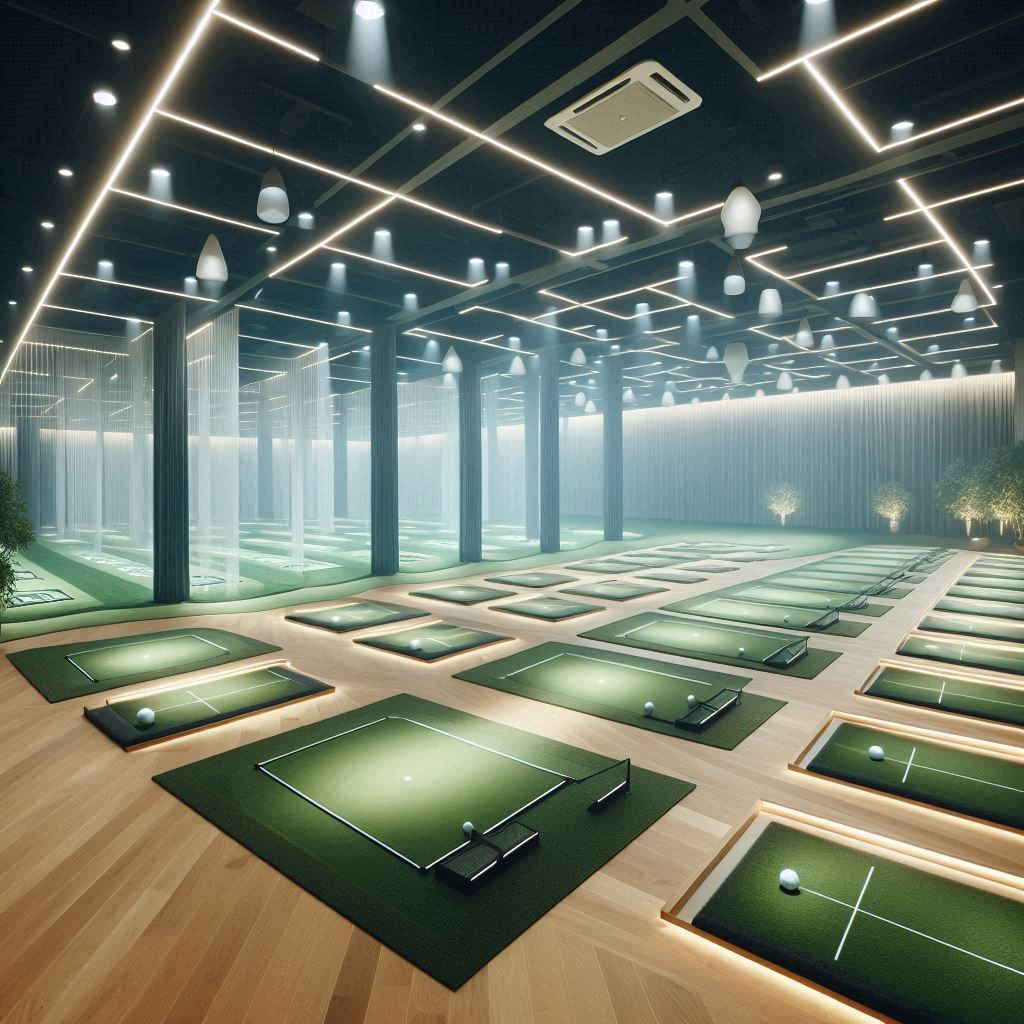실내골프연습장 배경