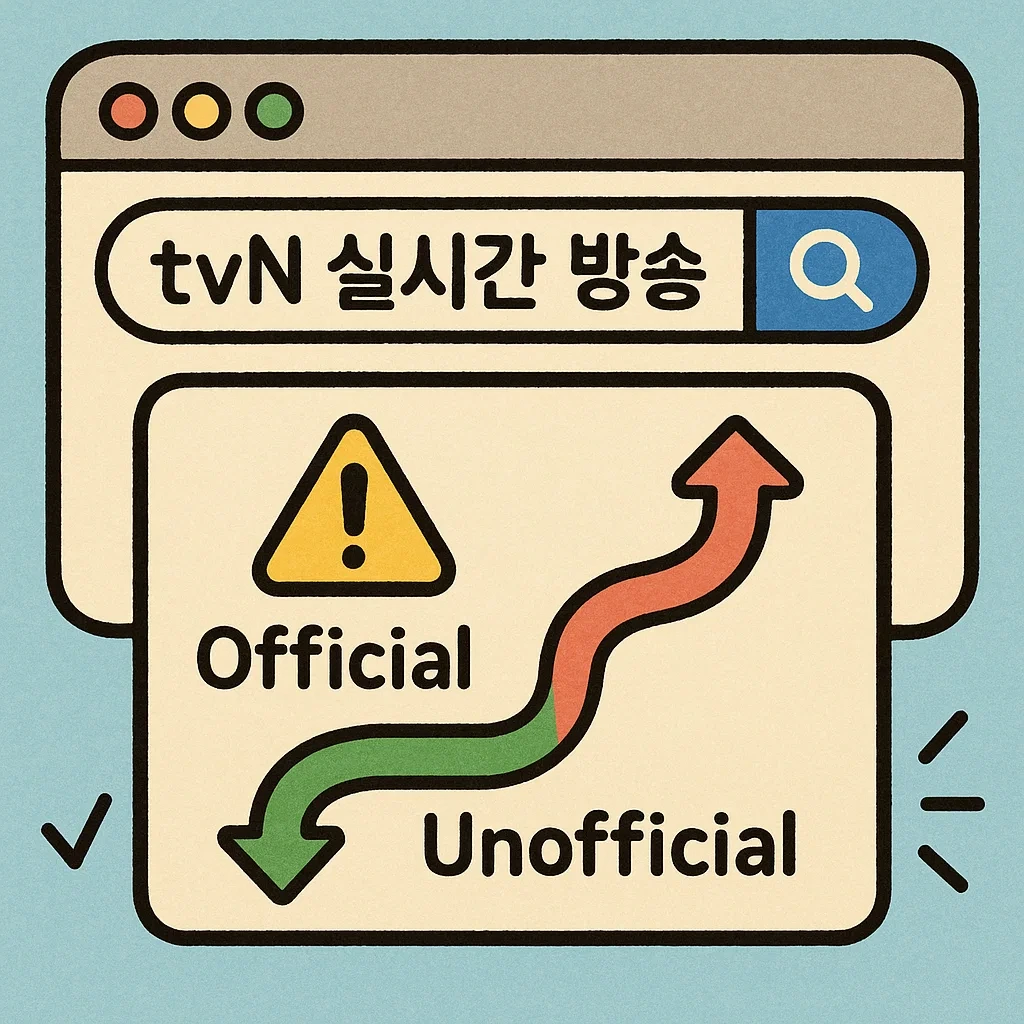 tvN 온에어 실시간 무료 시청 완벽 정리