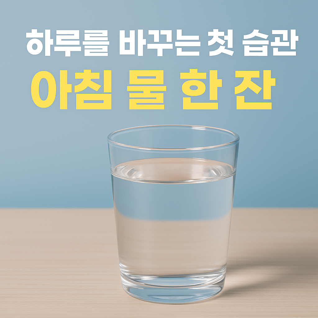아침 물 한잔