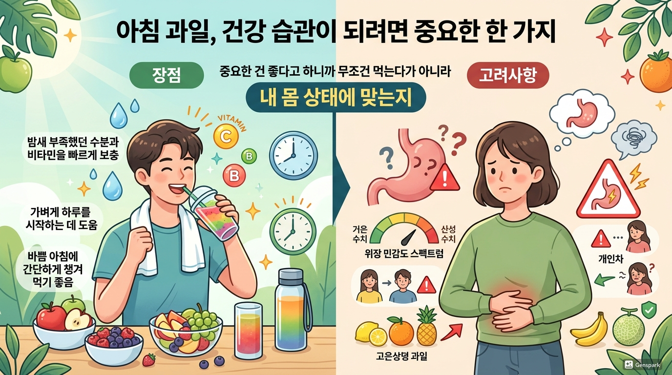 아침 과일, 건강 습관이 되려면 중요한 한 가지