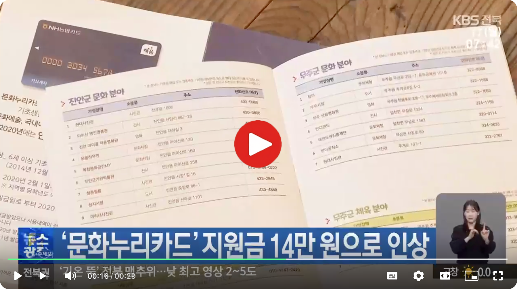 문화누리카드 뉴스