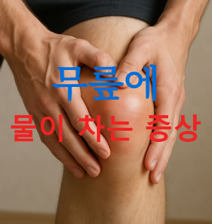 무릎에 물이 차는 증상 이유&amp;#44; 찼을 때 치료법과 치료기간