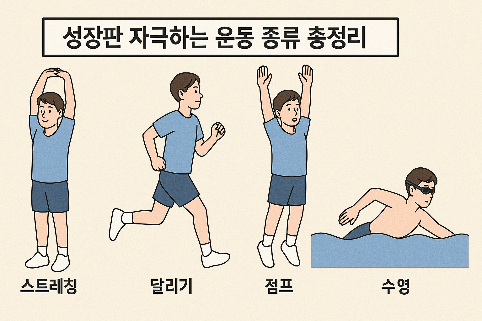 성장판 자극하는 운동 종류 총정리