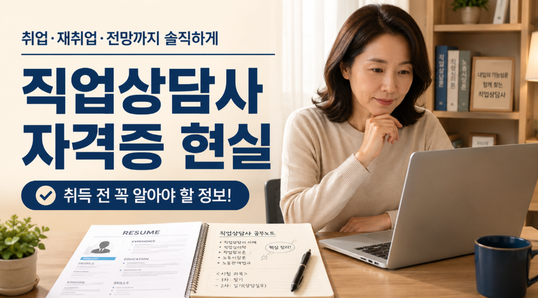 직업상담사 자격증 현실과 중장년 재취업 가능성을 확인하는 모습