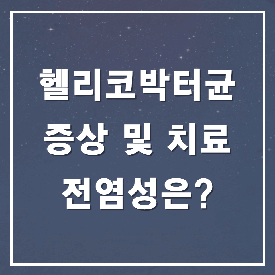 헬리코박터균증상