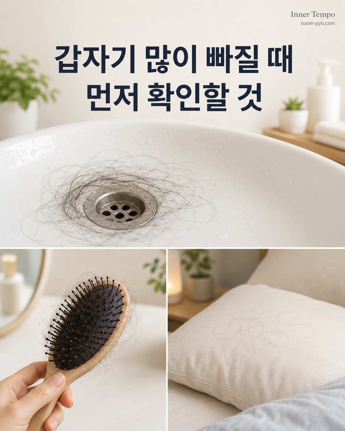머리카락 빠짐 체크리스트